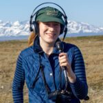 KNOM Volunteer Karen Trop in the field