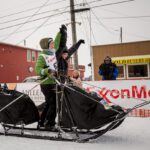 Katherine Keith, mushing with her daughter