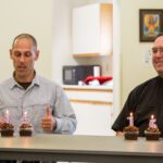 Paul and Fr. Ross with Cupcakes, July 14