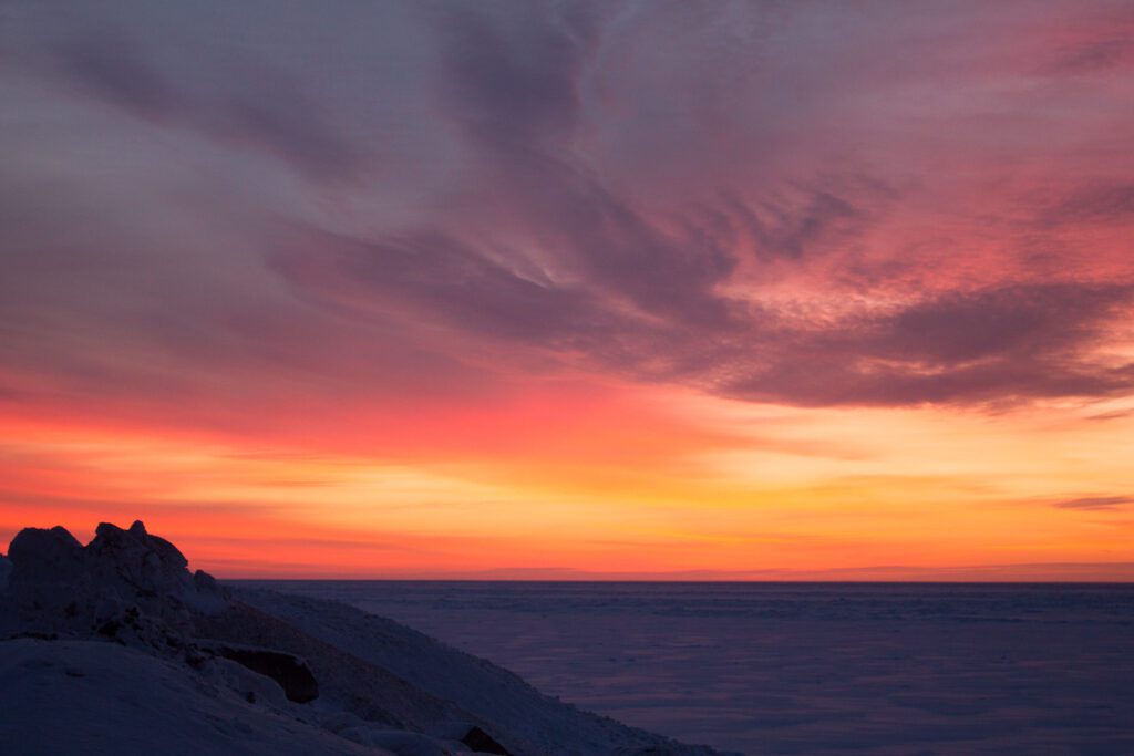 A Noon Sunrise in Nome.