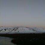 Moon and mountains from the Kougarok road. (Photo: Maddie Winchester, KNOM)