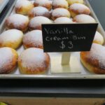 The vanilla cream-filled bun is a popular item at the bakery. (Photo: Maddie Winchester, KNOM)