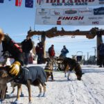 Joar Leifseth Ulsom at the Nome finish line