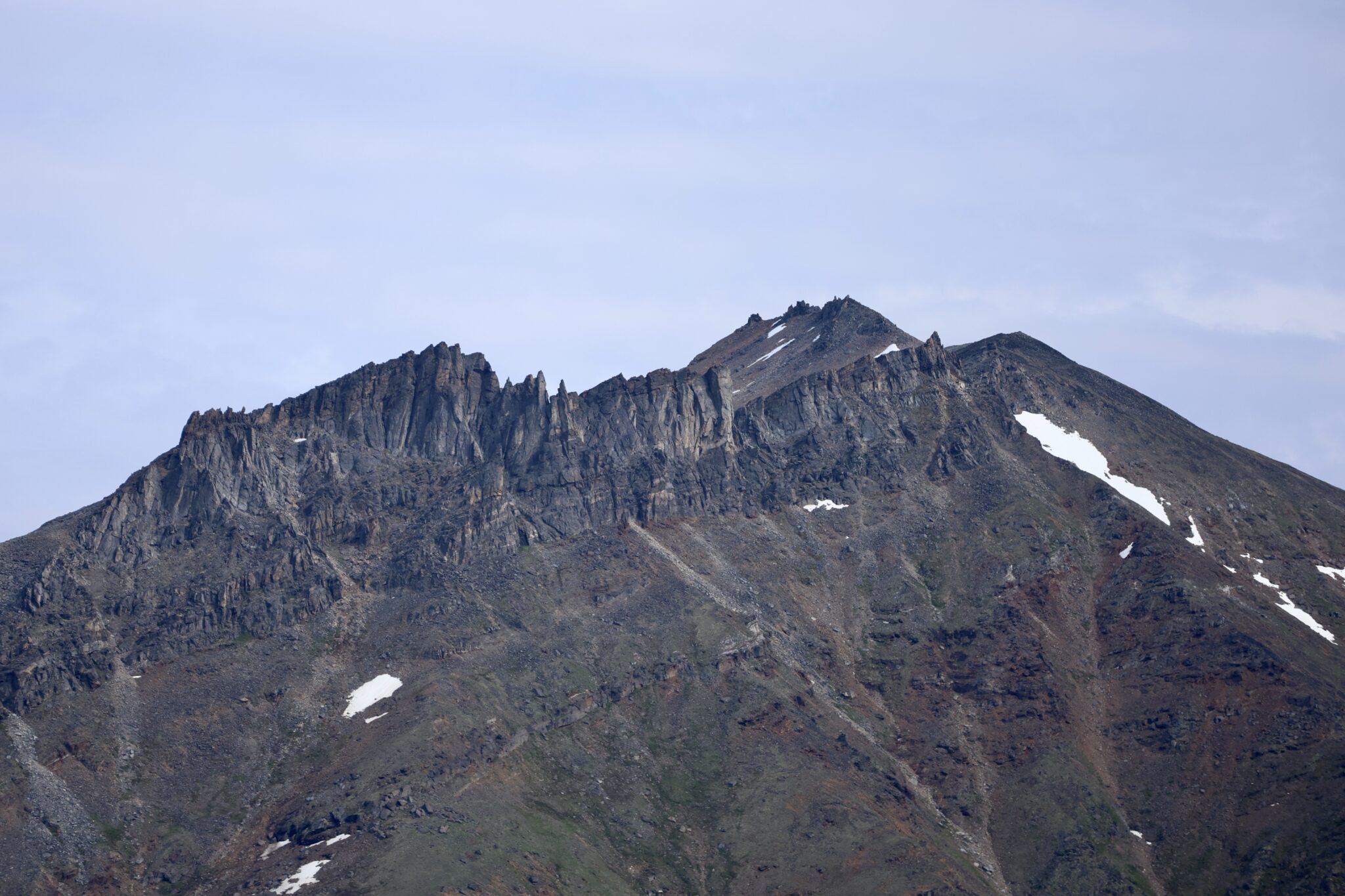 A section of the Kigluaik mountains, just to the east of Graphite One's camp. Ben Townsend photo. 