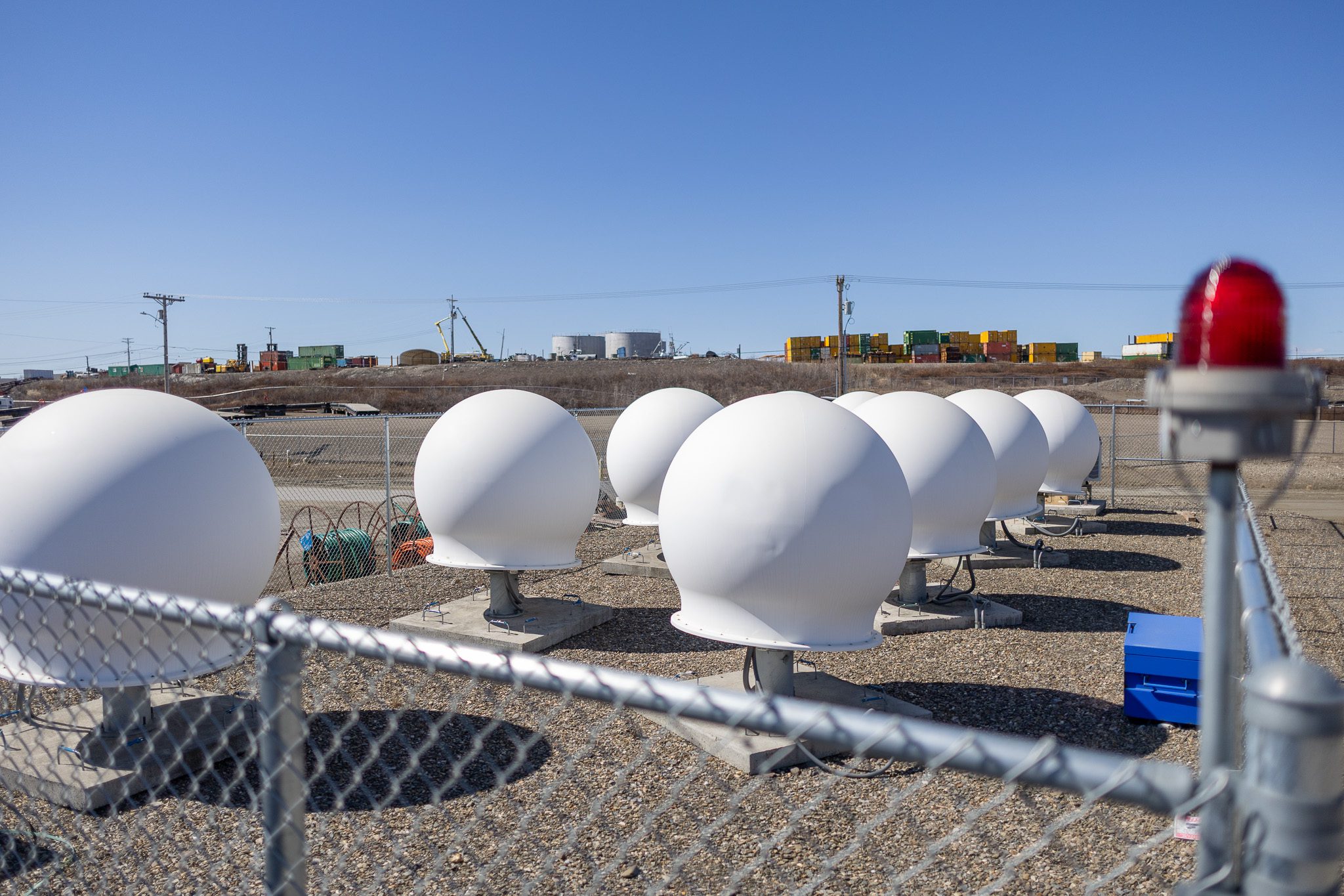 Pacific Dataport's Nome Gateway site. Ben Townsend photo.