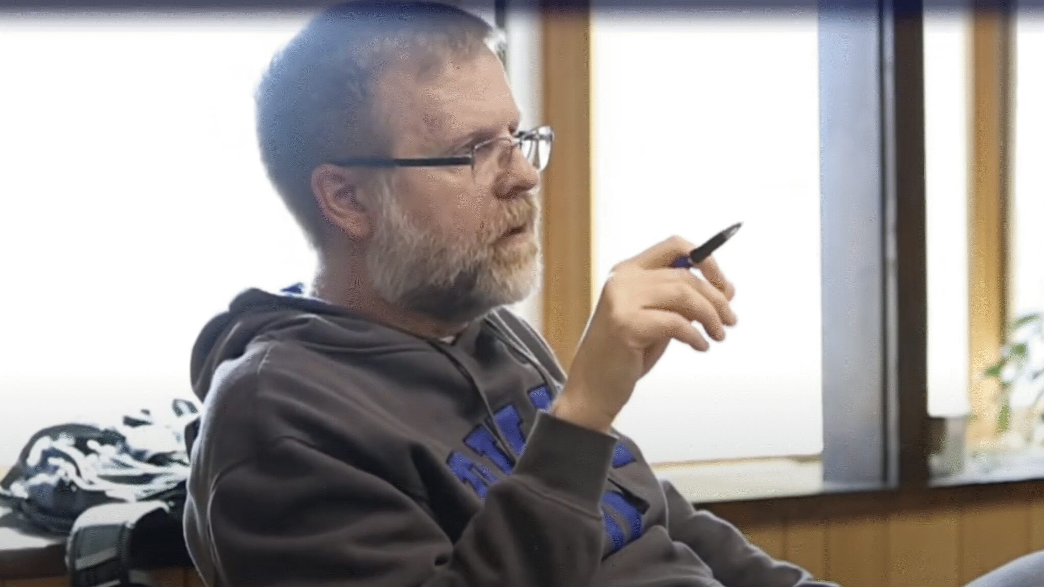 Henderson 2 Councilmember Scot Henderson listens at a May 23 Nome Common Council Work Session. Ben Townsend photo.