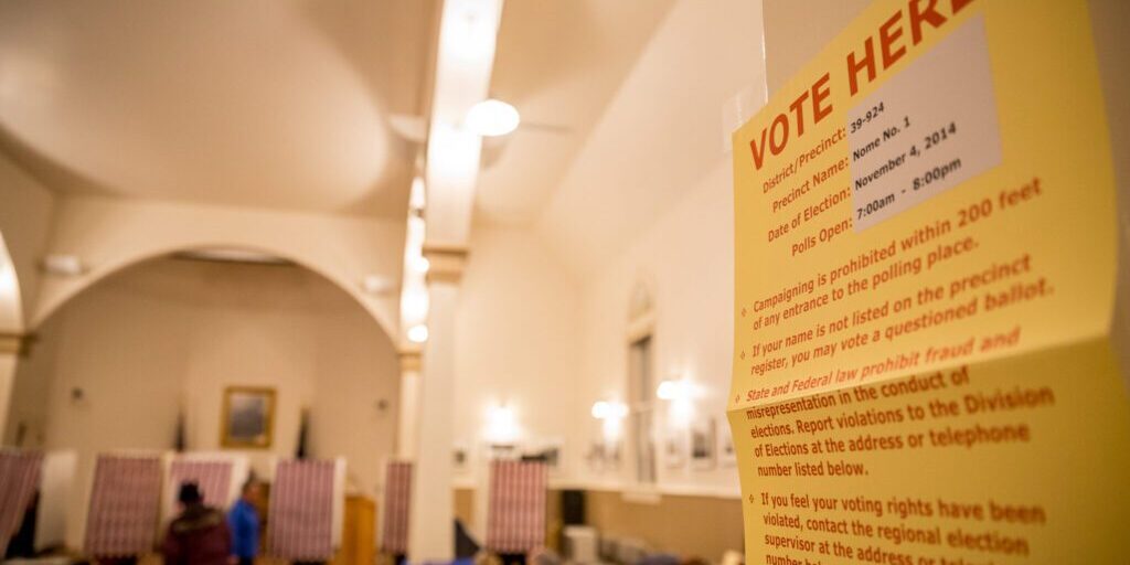 Municipal elections in Nome take place at Old St. Joe's in October. Photo from KNOM file.