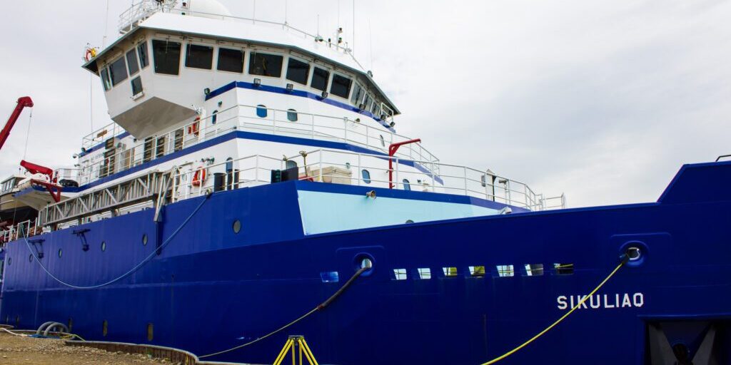 Sikuliaq Docks in Nome