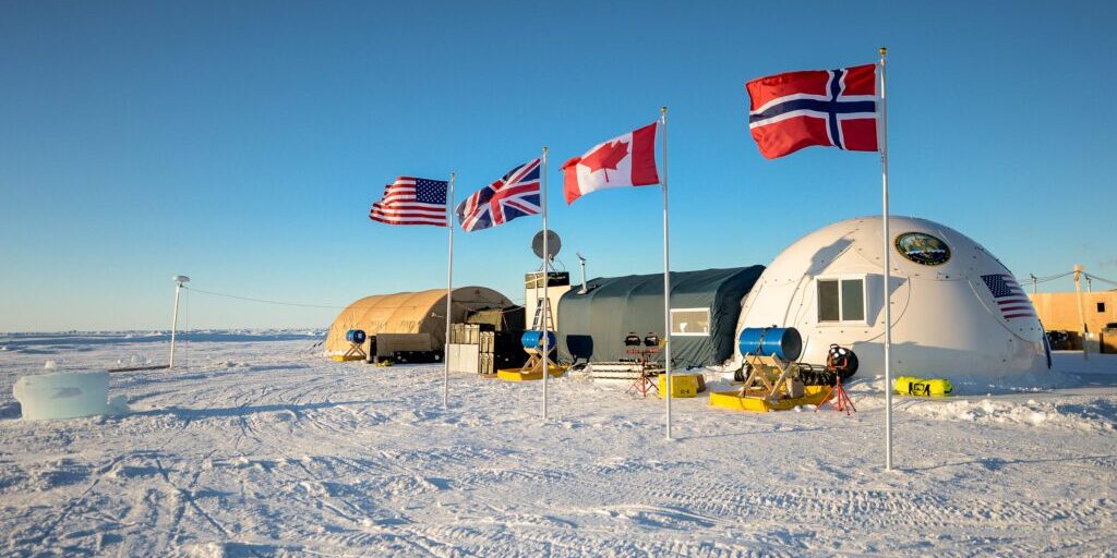 ARCTIC CIRCLE (March 13, 2016) Ice Camp Sargo, located in the Arctic Circle, serves as the main stage for Ice Exercise (ICEX) 2016 and will house more than 200 participants from four nations over the course of the exercise. ICEX 2016 is a five-week exercise designed to research, test, and evaluate operational capabilities in the region. ICEX 2016 allows the U.S. Navy to assess operational readiness in the Arctic, increase experience in the region, advance understanding of the Arctic environment, and develop partnerships and collaborative efforts. (U.S. Navy photo by Mass Communication Specialist 2nd Class Tyler Thompson/Released)160311-N-QA919-061 
Join the conversation:
http://www.navy.mil/viewGallery.asp
http://www.facebook.com/USNavy
http://www.twitter.com/USNavy
http://navylive.dodlive.mil
http://pinterest.com
https://plus.google.com