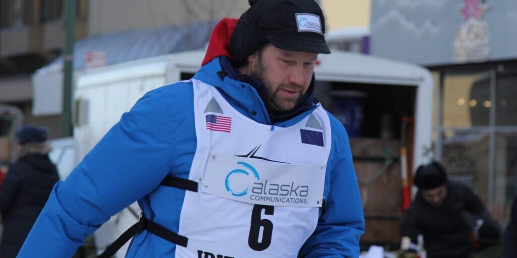 Ramey Smyth at the start of Iditarod 2019. AKPM photo.