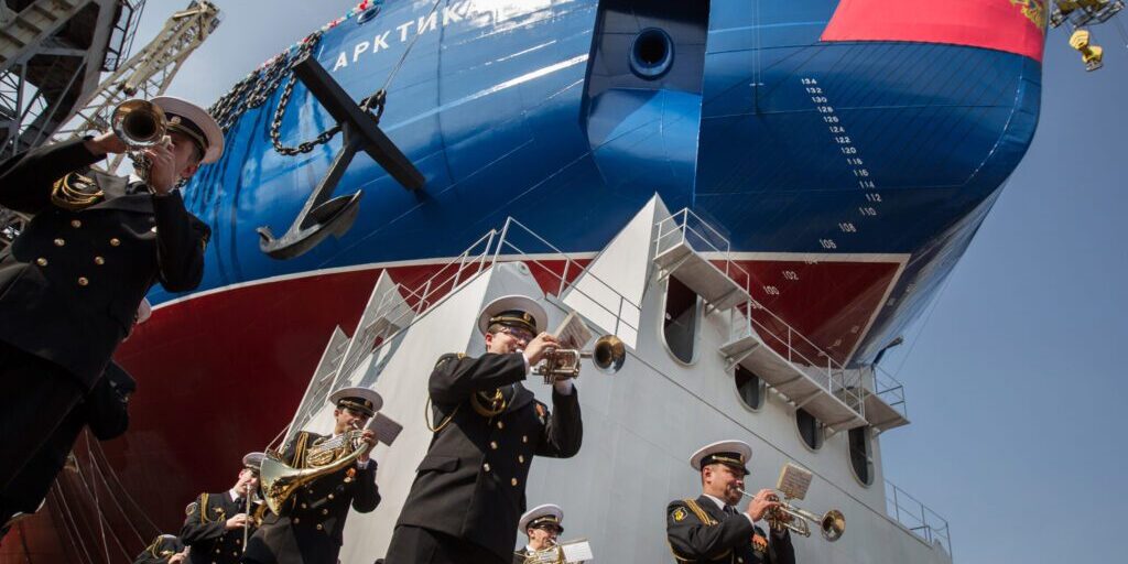 Russia Launches World's Largest Icebreaker