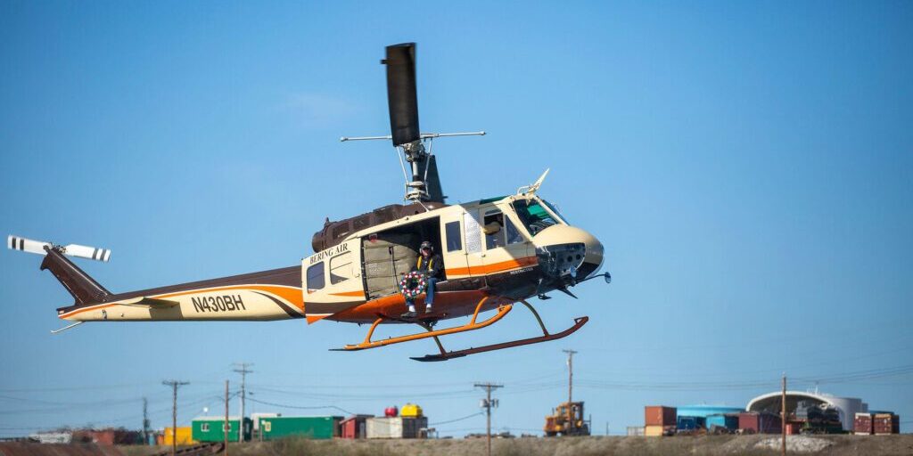 Residents of Nome have been looking to the sky this week as the steady hum of helicopters fill the air