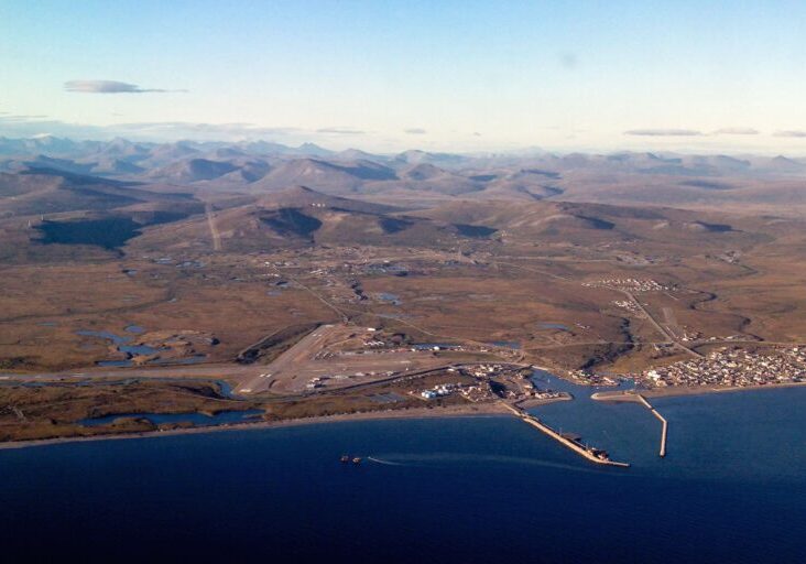 Aerial view of the Port of Nome. KNOM file photo. 