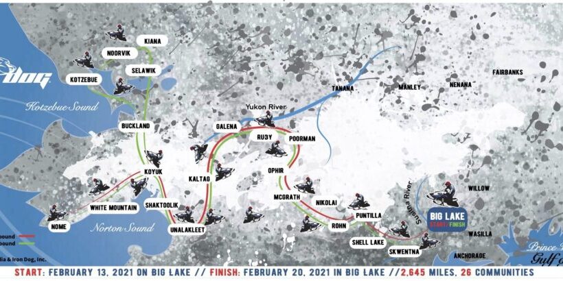 Iron Dog Leaders Out of Unalakleet