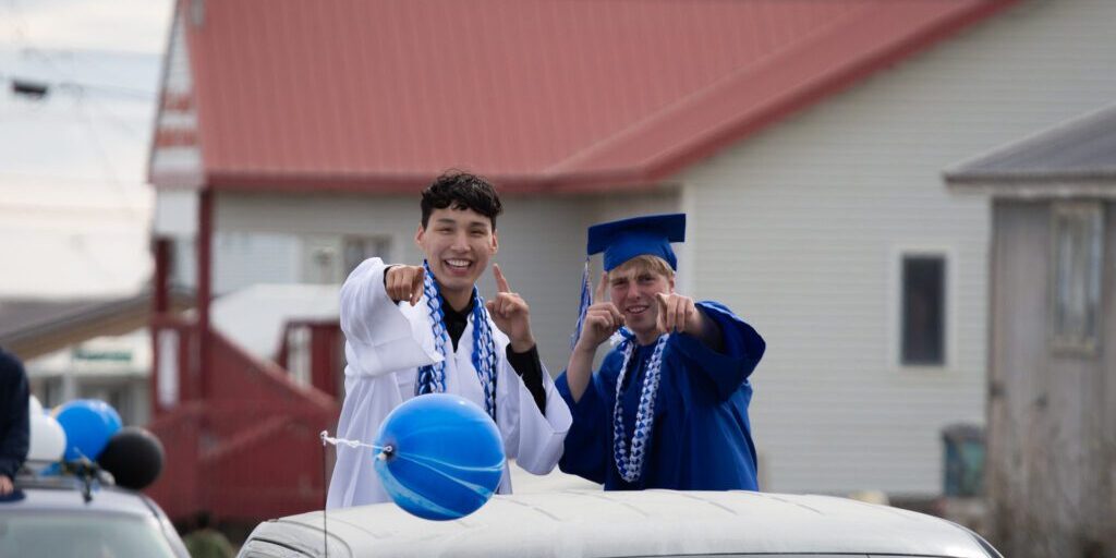 A photo gallery of the 2024 Nome Beltz High School Graduation parade and ceremony.