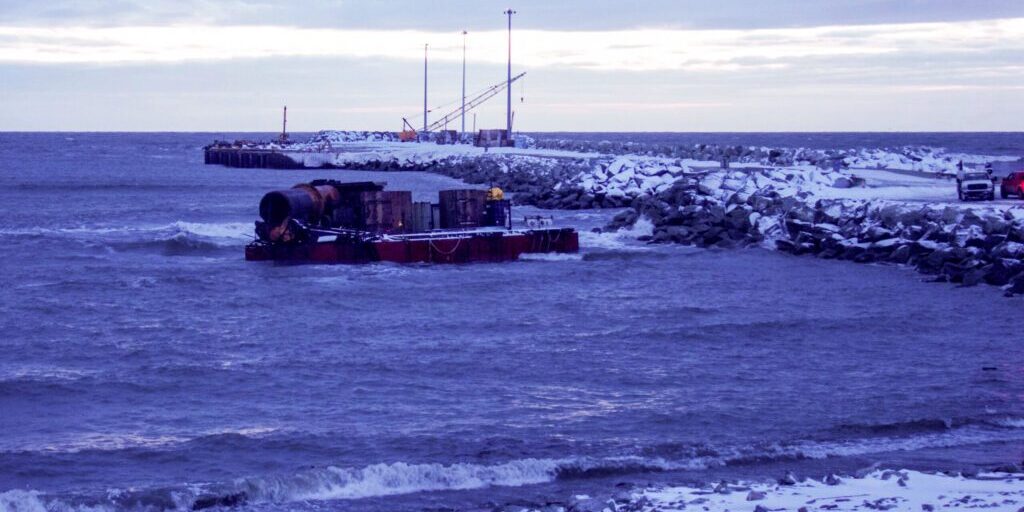 Offshore Gold Mining Barge Runs Aground in Nome's Harbor | KNOM Radio Mission