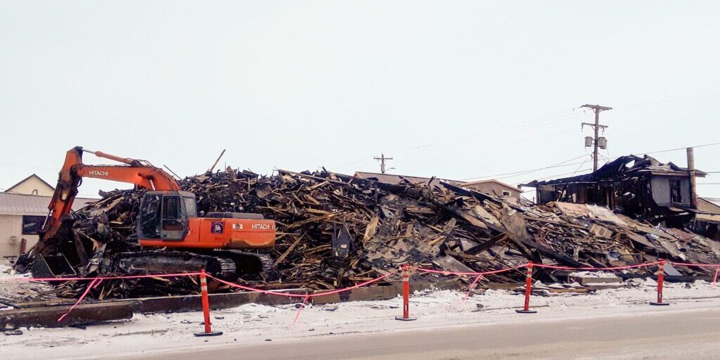 Remains of Polaris Hotel Demolished