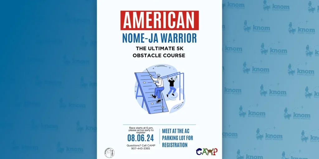 A flyer for Norton Sound Health Corporation CAMP Department's Nome-Ja Warrior competition.