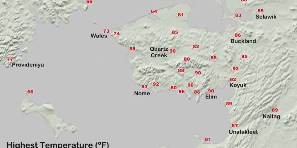 Western Alaska Is Cooling Off After Record Heat Across Region | KNOM Radio Mission